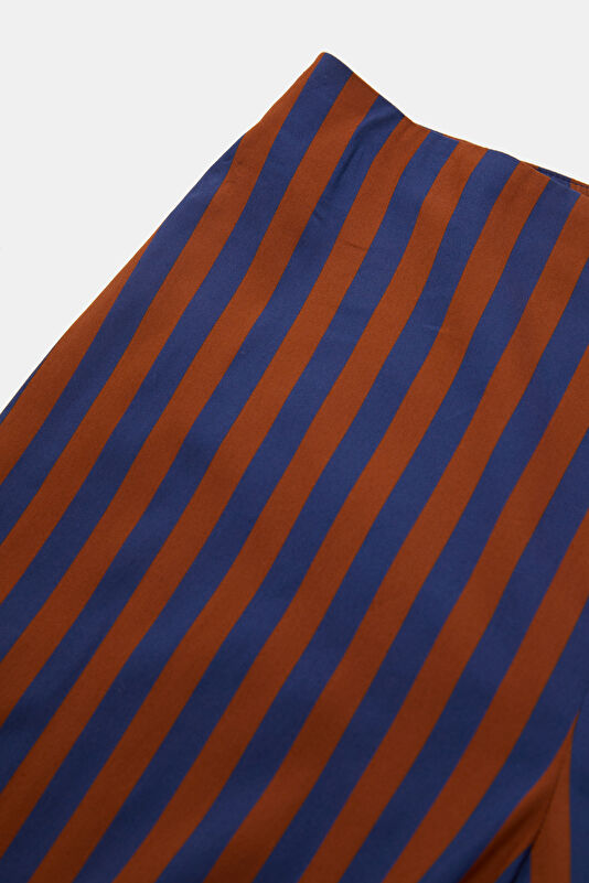 Lacivert Wide Leg Bol Paça Kadın Pantolon 4