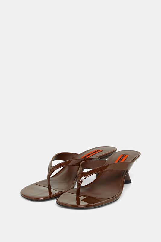 Beep Brown Women's Heeled Sandals 2