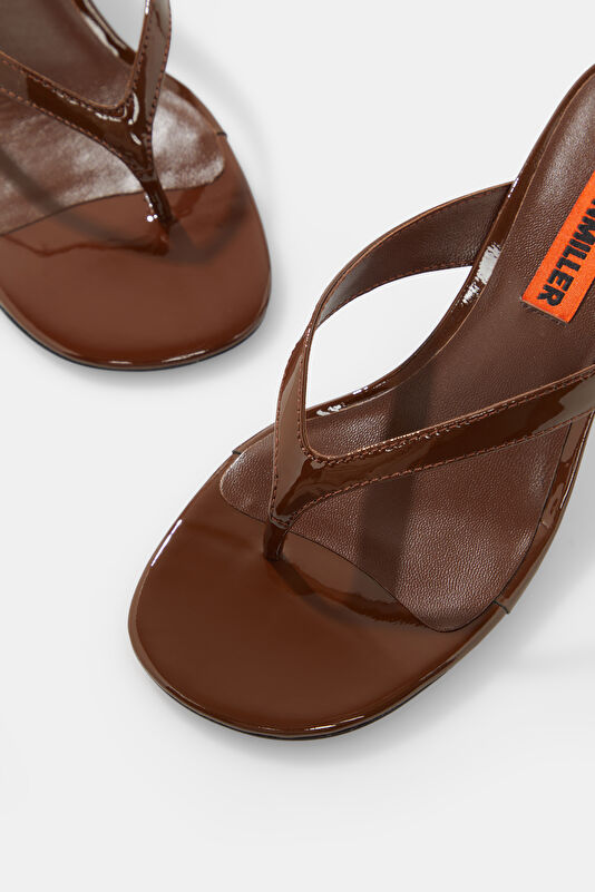 Beep Brown Women's Heeled Sandals 4