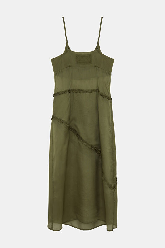 Khaki Midi Women's Dress 4