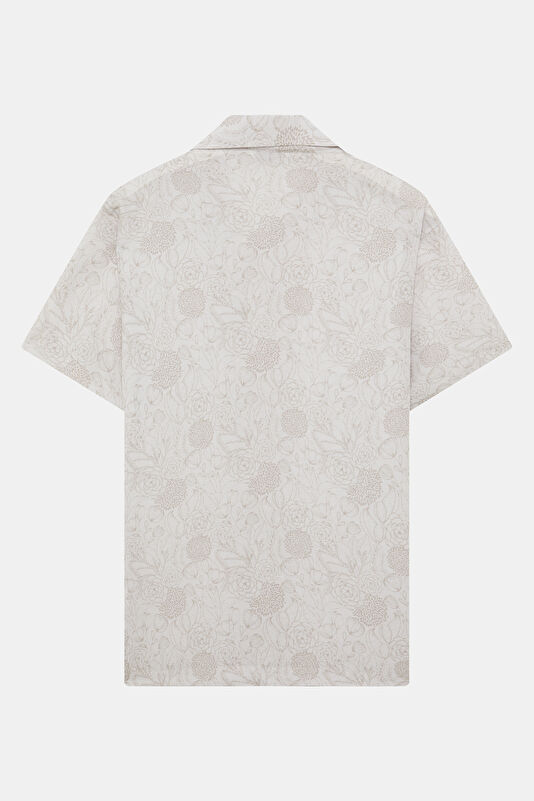 Multicolored Patterned Resort Collar Men's Shirt 2