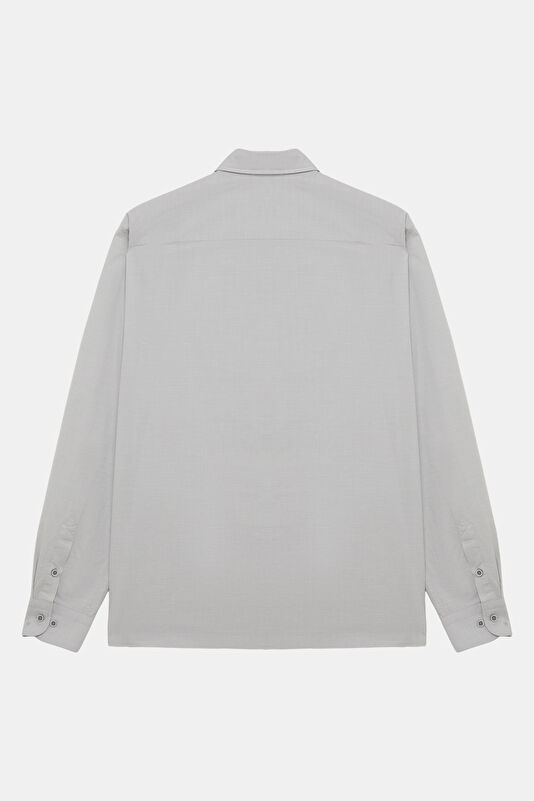 Light Grey Regular Men's Shirt 2