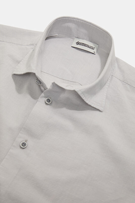 Light Grey Regular Men's Shirt 3
