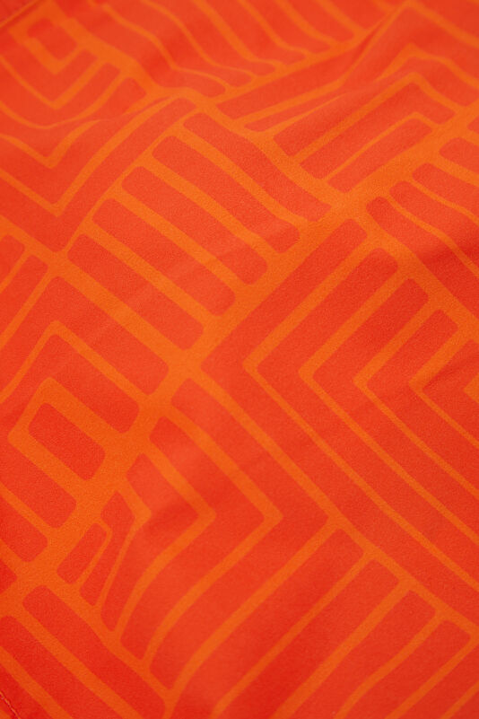Orange Design Filled Elastic Swimsuit 4
