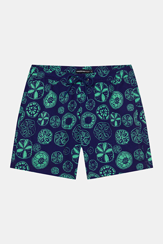 Green Design Filled Elastic Swimsuit