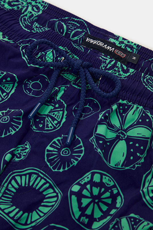 Green Design Filled Elastic Swimsuit 3