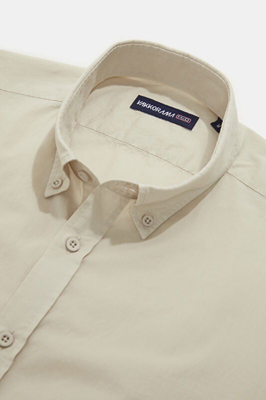 Relax Fit Stone Button-Down Collar Men's Shirt 3