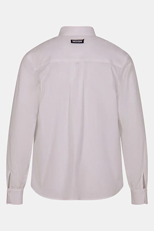 White Patterned Kids Shirt 2
