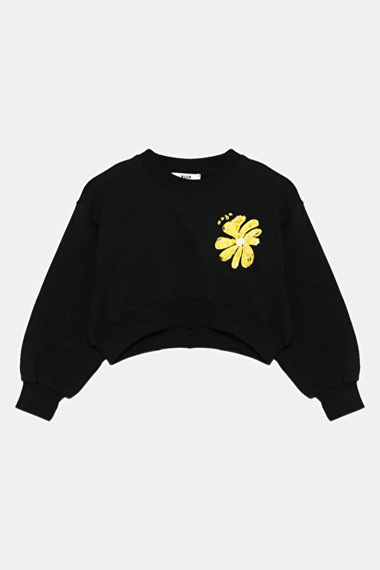 Siyah Kapuşonlu Çocuk Sweatshirt