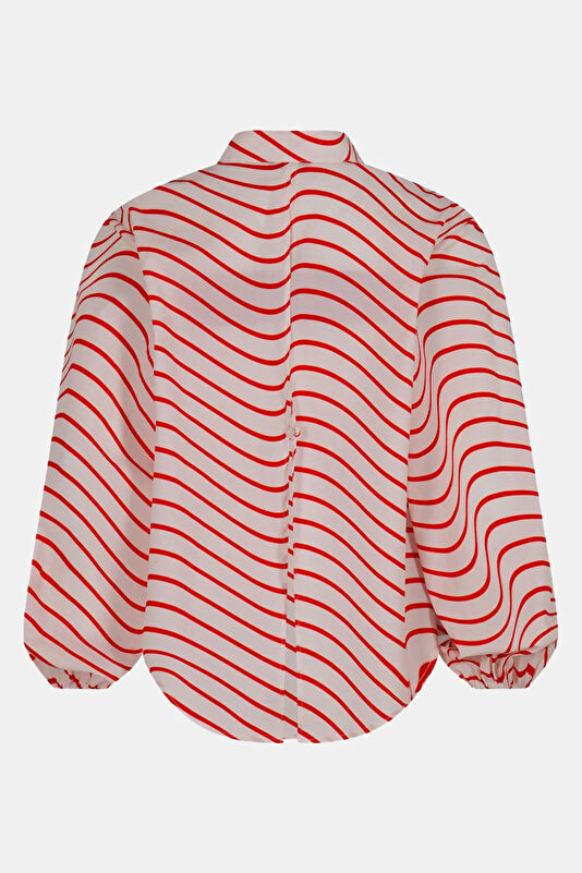 Red Patterned Kids Shirt 2