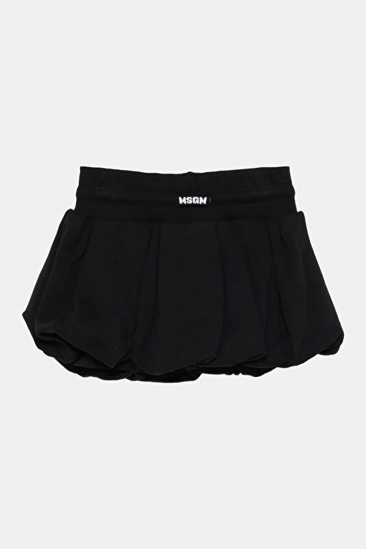Black Patterned Kids Shorts 2