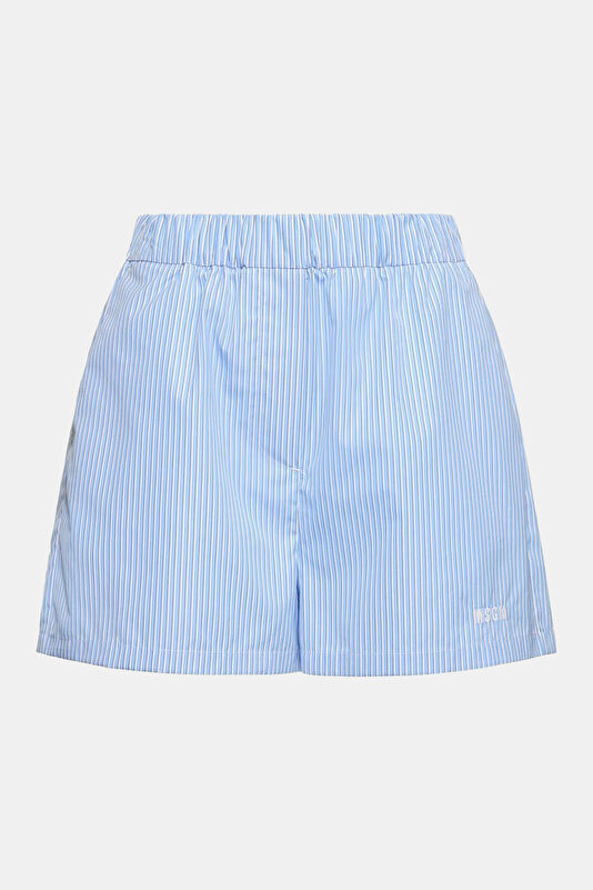 Blue Patterned Men's Shorts