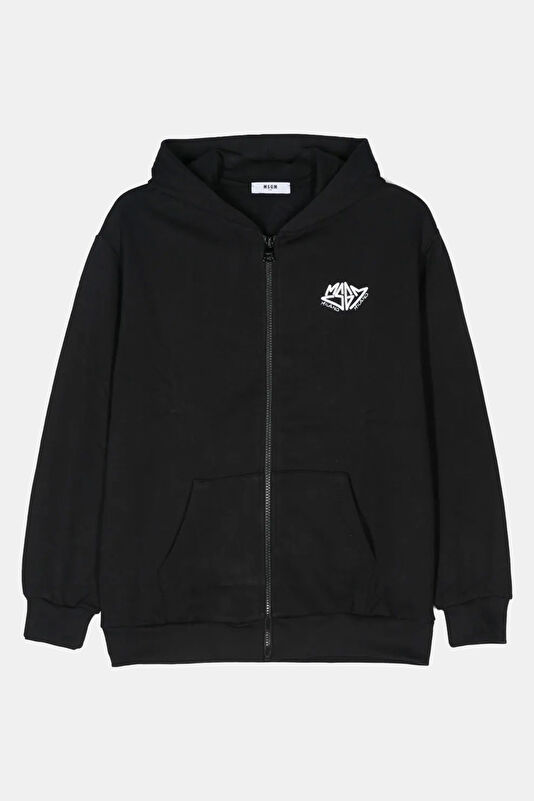 Black Hooded Men's Sweatshirt