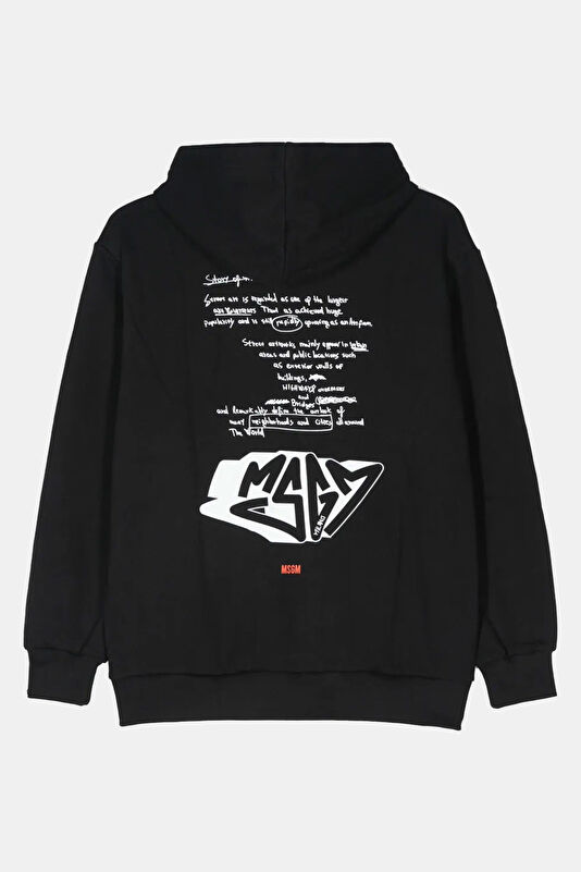 Black Hooded Men's Sweatshirt 2