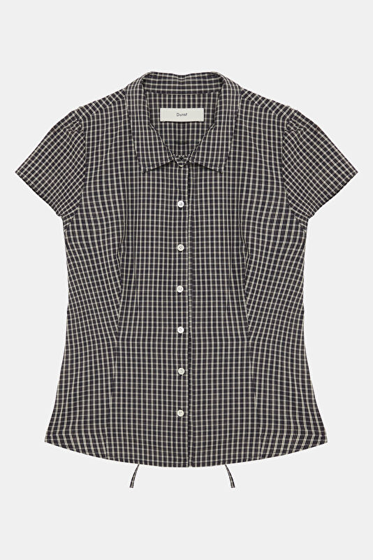 Black Patterned Women's Blouse 4