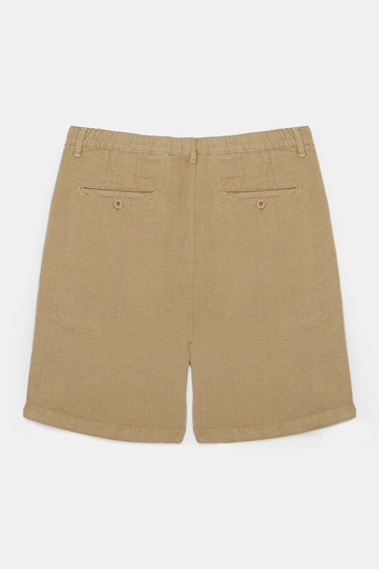 Camel Linen Men's Shorts 2