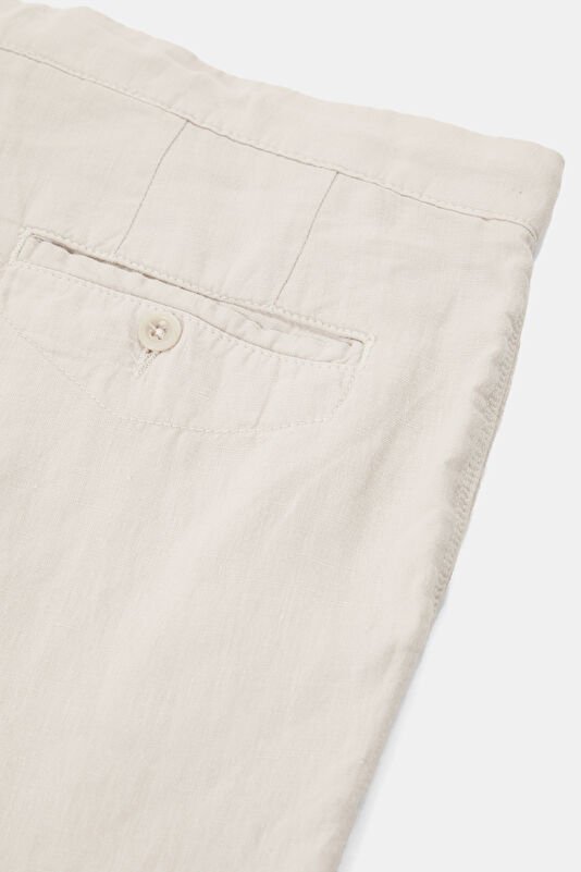 Relax Fit Straight Linen Men's Trousers 4