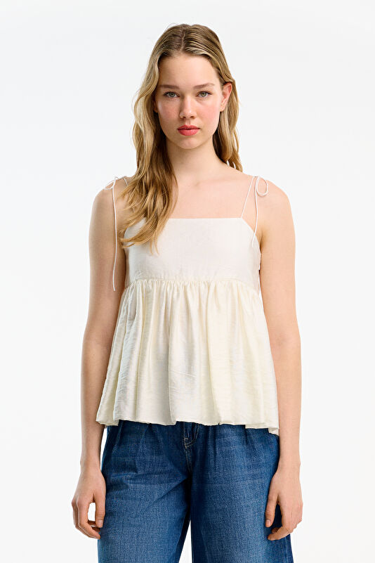 Cream Women's Blouse