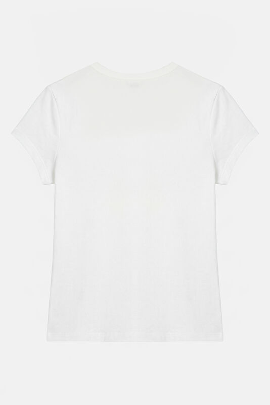Beyaz Kadın T-Shirt 2