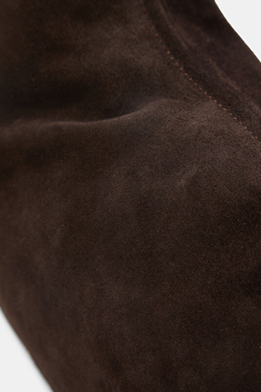 Dark Brown Suede Bag 4
