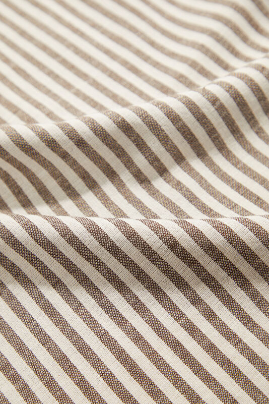 Kahve Çizgili Desenli Kolsuz Kadın Bluz 4