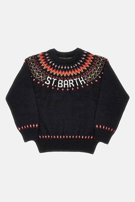 Multicolored Wool Kids Sweater