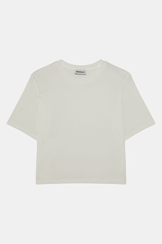 White Crew Neck Women's T-Shirt