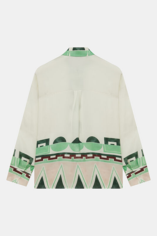 Multicolored Patterned Women's Shirt 2
