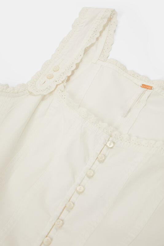 White Sleeveless Women's Blouse 3