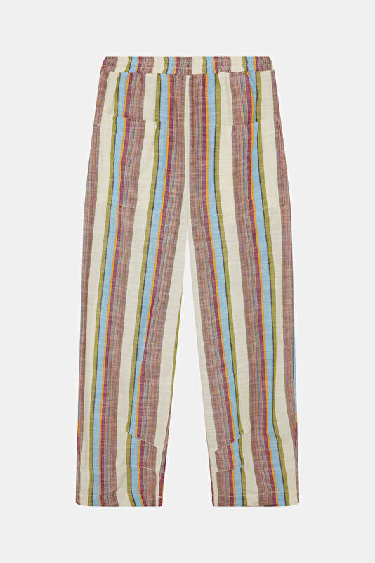 Ekru Wide Leg Kadın Pantolon 2