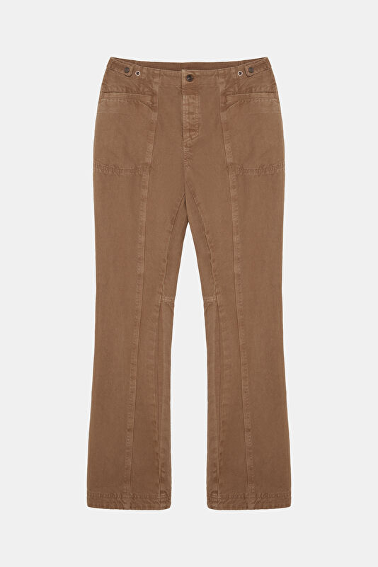 Women's Bootcut Jeans in Terracotta