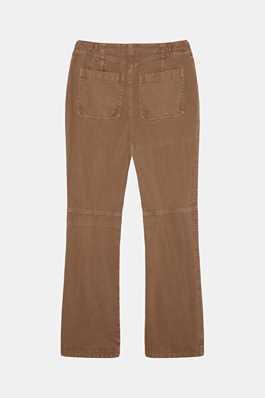 Women's Bootcut Jeans in Terracotta 2
