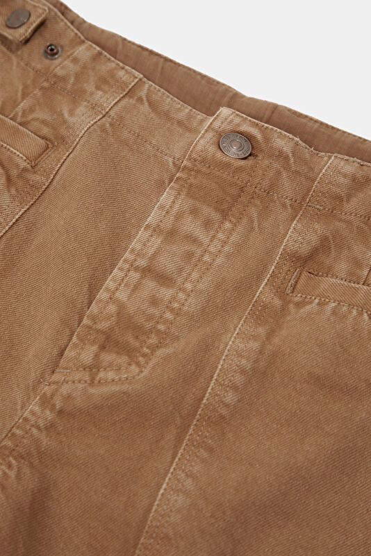 Women's Bootcut Jeans in Terracotta 3