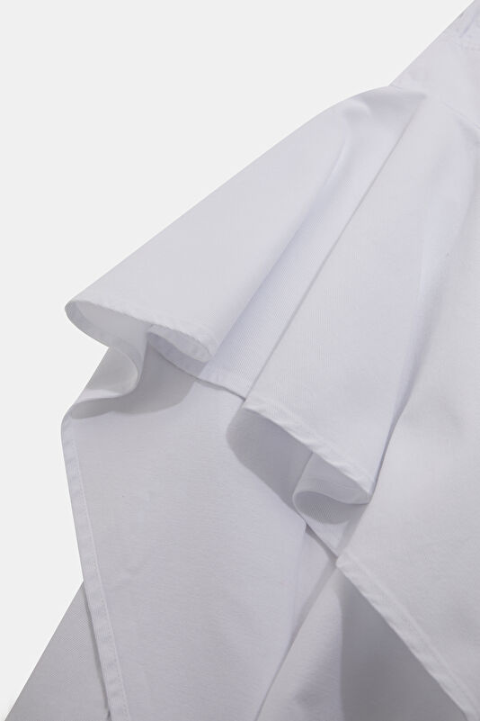 Beyaz Wide Leg Kadın Pantolon 4