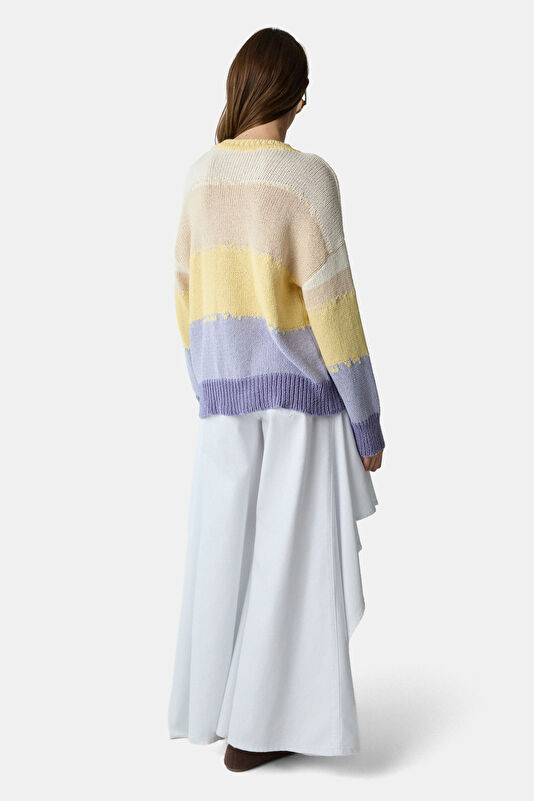 Beyaz Wide Leg Kadın Pantolon 2