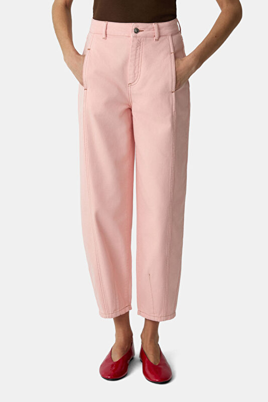 Pembe Barrel Kadın Pantolon 2