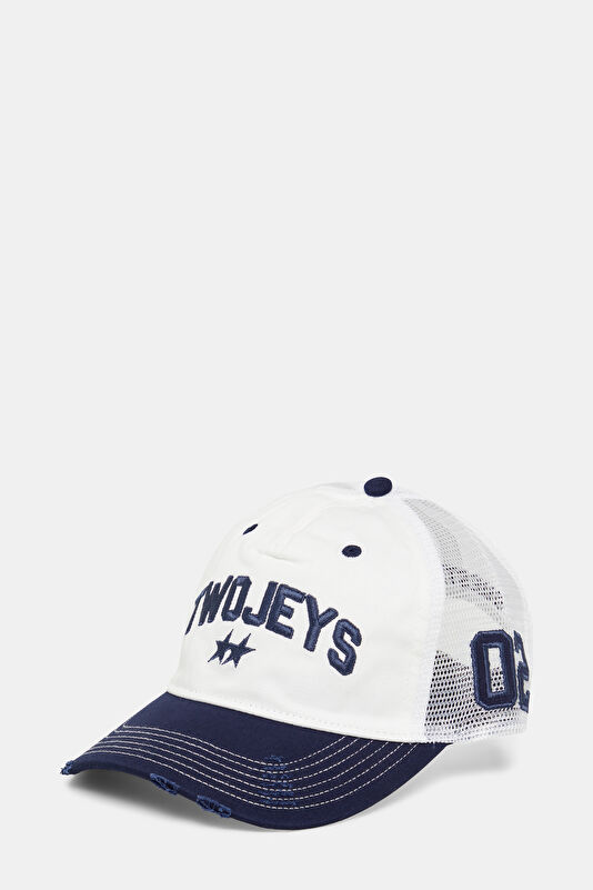 White Icon Trucker Multicolored Hat