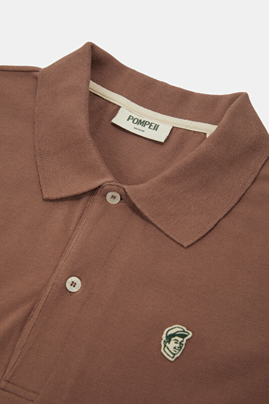 Relaxed Fit Men's Polo Shirt (Dusty Rose) 3