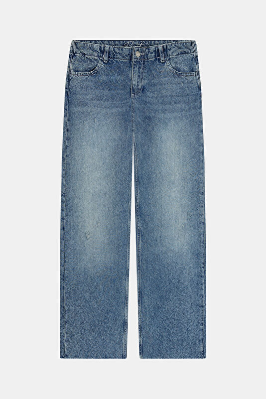 Blue Wide Leg Women's Jeans