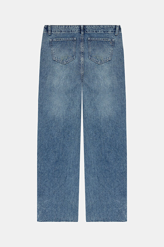 Blue Wide Leg Women's Jeans 2