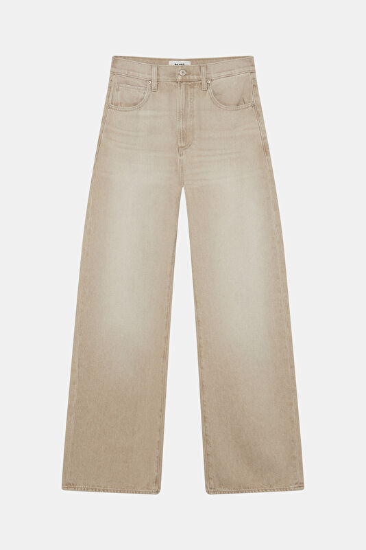 Cream Wide Leg Women's Jeans