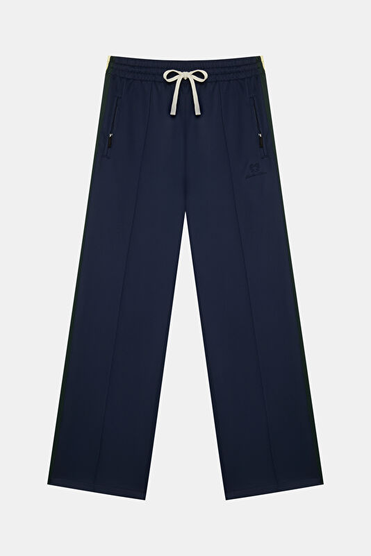 Men's Relaxed Fit Navy Wide Leg Men's Sports Pants