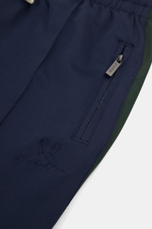 Men's Relaxed Fit Navy Wide Leg Men's Sports Pants 4