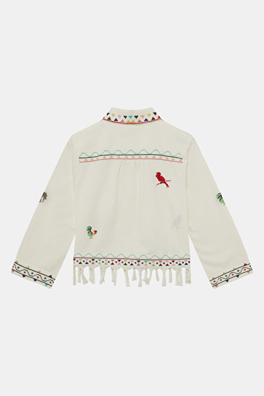 Cream Women's Blouse 2
