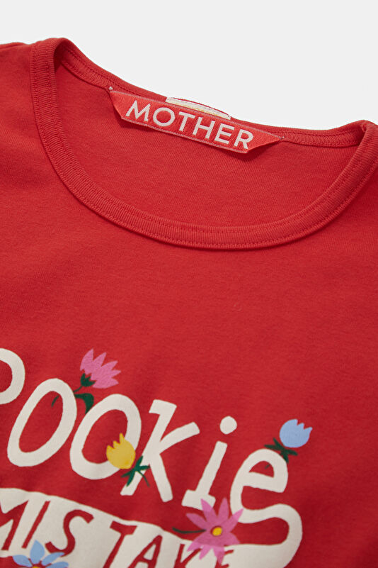 Relax Fit Red Printed Women's T-Shirt 3