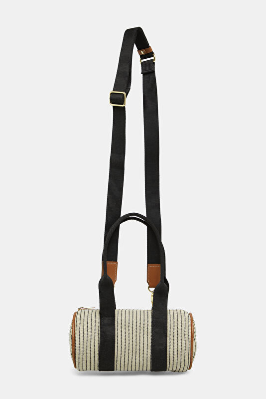 Duffle S Navy Striped Bag 2