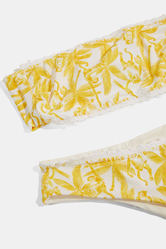 Sarı Desenli Kadın Bikini 3