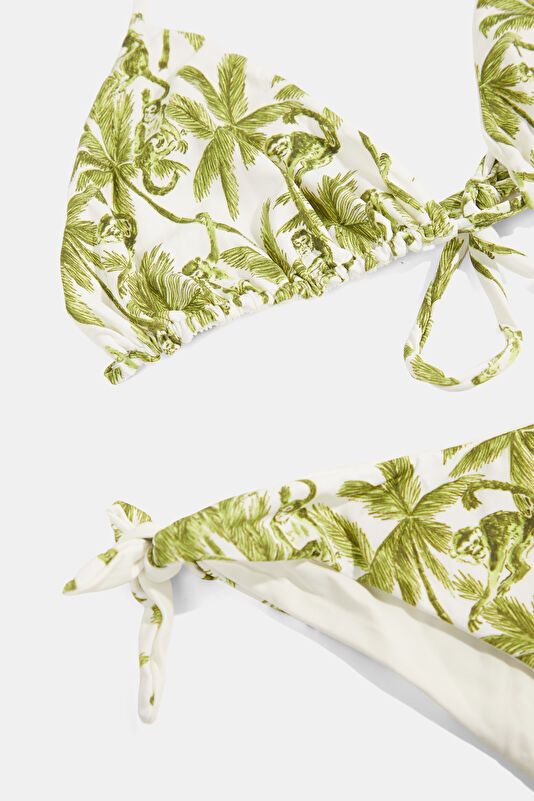 White Patterned Women's Bikini 3