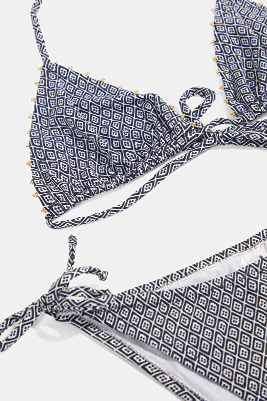 Lacivert Desenli Kadın Bikini 3