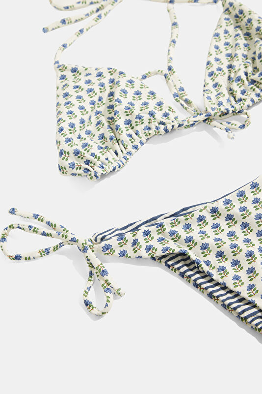 White Patterned Women's Bikini 3